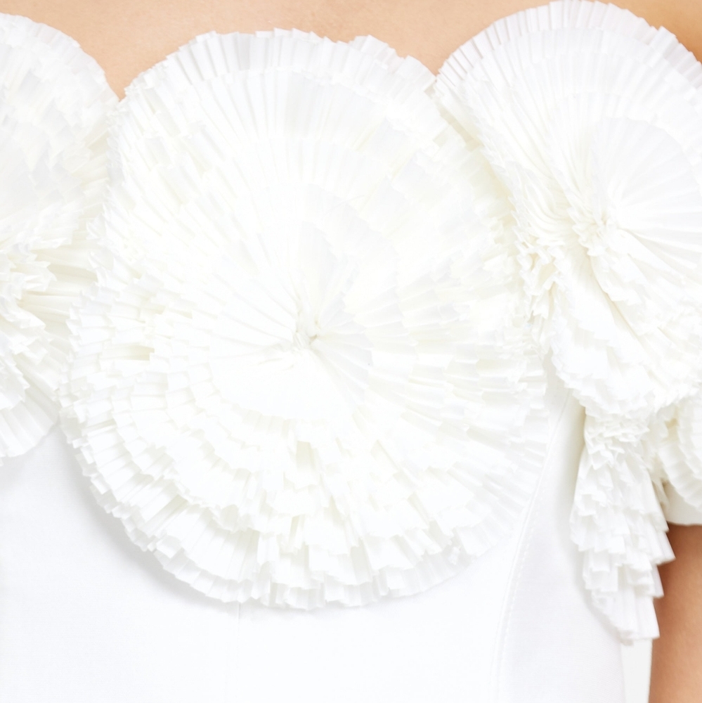 Acler White Off-Shoulder Mini Dress - Picture 4 of 6